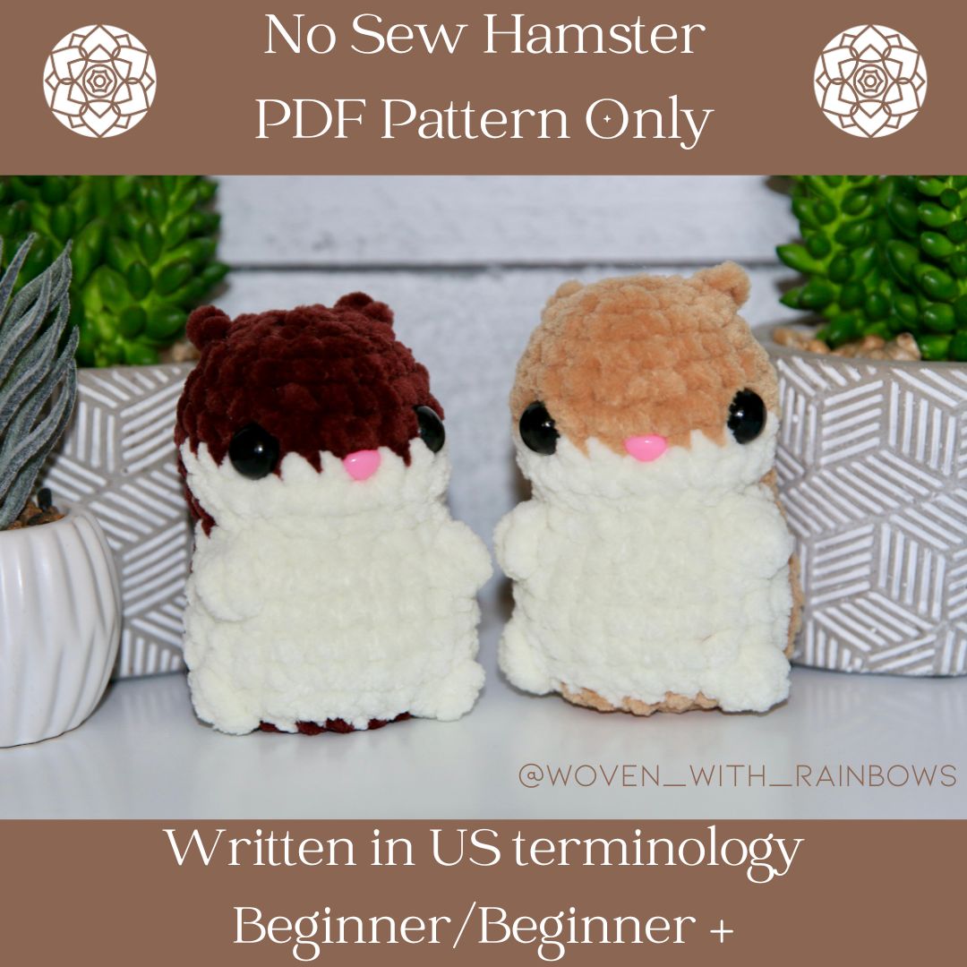 No Sew Crochet Hamster PDF Pattern